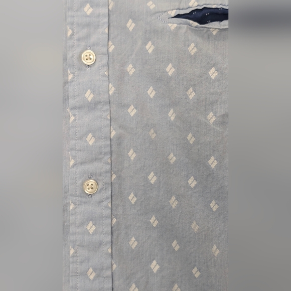 Scotch And Soda Long Sleeve Button Down Patterned Shirt, Large - Picture 6 of 15